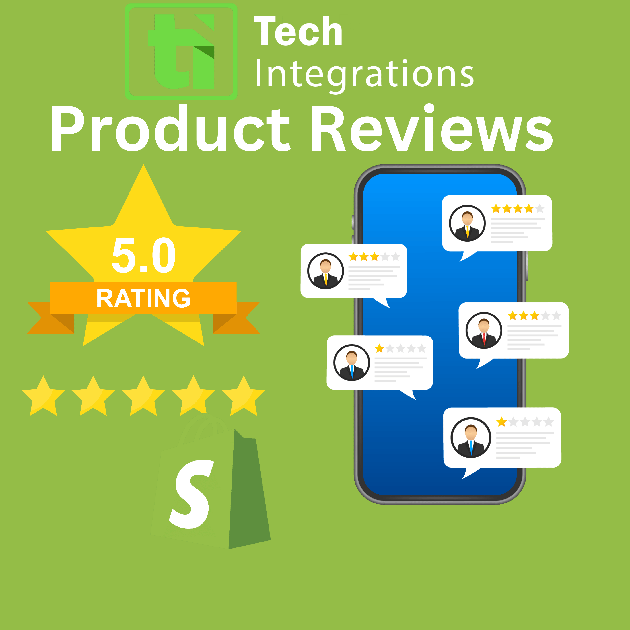 Product Reviews techintegrations.,ourlogo,Shopify Product Reviews